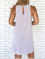 Χαμηλού Κόστους Casual Φορέματα-Γυναικεία Φόρεμα ριχτό Μίνι φόρεμα Πράσινο του τριφυλλιού Θαλασσί Λευκό Μαύρο Γκρίζο Κρασί Καφέ Αμάνικο Μονόχρωμες Δίχτυ Άνοιξη Καλοκαίρι Στρογγυλή Λαιμόκοψη Βασικό καυτό Καθημερινό 2022 Τ M L XL XXL
