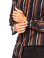 お買い得  メンズカジュアルシャツ-男性用 シャツ ボタンアップシャツ カジュアルシャツ ルビーレッド ブラウン グレー 長袖 ストライプ 折襟 カジュアル 日常 ボタンダウン 衣類 コットン ファッション カジュアル 高通気性 快適