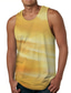 cheap Gym Tank Tops-Men&#039;s Tank Top T shirt Tee Designer Casual Big and Tall Summer Sleeveless Green Yellow Orange Graphic Gradient Print Round Neck Daily Holiday Print Clothing Clothes Designer Casual Big and Tall