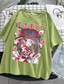 voordelige Casual T-shirts voor heren-geinspireerd door Grunge Cosplay Cosplay kostuum T-Shirt 100% Polyester Afdrukken T-shirt Voor Dames / Voor heren