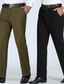 levne Kalhoty chinos-Pánské Oblekové Kalhoty Kapsy Straight-Leg Bez vzoru Kancelář Práce Obchod Elegantní &amp; moderní Formální Černá Armádní zelená Lehce elastické
