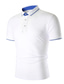 preiswerte klassisches Polo-Herren Poloshirt Golfhemd Tennishemd Basic Sommer Kurzarm Marineblau Weiß Schwarz Farbblock nicht druckbar Kragen Umlegekragen Casual Täglich Patchwork Kleidung 1pc Basic