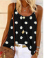 cheap Tank Tops &amp; Camis-Women&#039;s Camisole Blouse Designer Summer Sleeveless Graphic Daisy U Neck Daily Going out Print Clothing Clothes Designer Boho Black Gray Pink