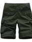 cheap Men&#039;s Shorts-Men&#039;s Cargo Shorts Shorts Work Shorts Flap Pocket Plain Comfort Breathable Outdoor Daily Going out Fashion Streetwear ArmyGreen Black