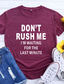 Χαμηλού Κόστους Γυναικεία T-Shirts-Γυναικεία Μπλουζάκι Υψηλής Ποιότητας Καυτή σφράγιση Γραφική Σχέδιο Γράμμα Κοντομάνικο Στρογγυλή Λαιμόκοψη Σπίτι Καθημερινά Στάμπα Ρούχα Ρούχα Υψηλής Ποιότητας Βασικό