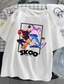 billige 3d-hettegensere for menn-Inspirert av SK8 The Infinity Cosplay Cosplay kostyme T-skjorte Polyester / bomullsblanding Trykt mønster Harajuku Graphic Kawaii T-Trøye Til Dame / Herre