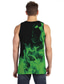 cheap Gym Tank Tops-Men&#039;s Vest Top Tank Top Designer Casual Big and Tall Summer Sleeveless Green Graphic Fluorescent Print Round Neck Daily Holiday Print Clothing Clothes Designer Casual Big and Tall