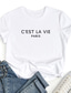 cheap Women&#039;s T-shirts-Women&#039;s T shirt Tee Designer Hot Stamping Graphic Design Letter Short Sleeve Round Neck Daily Print Clothing Clothes Designer Basic Green White Black