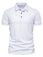 tanie klasyczna koszulka polo-Męskie Koszulka polo Koszula golfowa Koszula tenisowa Graficzny Kołnierz Kołnierzyk klasyczny Codzienny koszulki golfowe Krótki rękaw Najfatalniejszy Prosty Biały Wino Granatowy