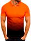 baratos Polo 3D-Homens Camiseta Polo Camisa de golfe Camisa de tênis não imprimível Bloco de cor Colarinho Colarinho Clássico Casual Diário Manga Curta Blusas Casual Moda Férias Diário Branco Preto Azul