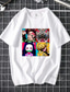 baratos Camisetas masculinas casuais-Inspirado por Matador de demônios Fantasias Traje Cosplay Japonesa/Curta 100% Poliéster Estampado Camiseta Para Mulheres / Homens