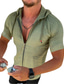 billiga fritidsskjortor för män-herrskjorta utan tryck lite färgad kort mouw daily tops vit svart armégrön orangeröd