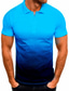 cheap 3D Polo-Men&#039;s Collar Polo Shirt Golf Shirt Tennis Shirt non-printing Color Block Collar Classic Collar Casual Daily Short Sleeve Tops Casual Fashion Holiday Daily White Black Blue / Machine wash