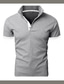 cheap Classic Polo-Men&#039;s Polo Shirt Golf Shirt Sports Fashion Casual Short Sleeve Wine Black Light gray Dark Gray Navy Blue White Solid Color Turndown Casual Daily Button-Down Clothing Clothes Sports Fashion Casual