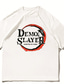 baratos T-shirt Homem estampado gráfico-Inspirado por Matador de demônios Kamado Tanjirou Traje Cosplay Japonesa/Curta Terileno Estampas Abstratas Estampado Camiseta Para Mulheres / Homens