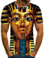 cheap Men&#039;s 3D T-shirts-Men&#039;s T shirt Tee Tee Designer Basic Casual Summer Short Sleeve Gold Graphic Egypt series Print Plus Size Round Neck Casual Daily Print Clothing Clothes Designer Basic Casual