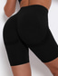 abordables Shorts de yoga-Mujer Shorts de gimnasio Pantalones cortos de yoga Pantalones cortos de motorista Scrunch Butt Levantamiento de trasero fruncido entrepierna reforzada Control de barriga Levantamiento de tope Secado