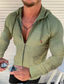 billige Skjorter med tryk til mænd-Herre Skjorte Blomstret V-hals Sort Hvid Gul Rød Grøn Afslappet Daglig Langærmet Snørelukning Tøj Mode Afslappet Åndbart Bekvem