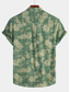 billige Hawaiiskjorter-Herre Skjorte Hawaii skjorte Grafisk Hawaiiansk Aloha Tribal Design Klassisk krave Blå Lilla Grøn Daglig Strand Kortærmet Tøj Basale Boheme Designer