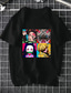 baratos Camisetas masculinas casuais-Inspirado por Matador de demônios Fantasias Traje Cosplay Japonesa/Curta 100% Poliéster Estampado Camiseta Para Mulheres / Homens