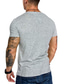 billiga Casual T-shirts för män-Herr T-shirt Skjorta Solid färg Plusstorlekar V-hals Dagligen Sport Kortärmad Smal Blast Muskel Mörkgrå Vit Svart / Arbete