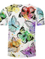 cheap Men&#039;s 3D T-shirts-Men&#039;s Tee T shirt Tee Designer Summer Short Sleeve Graphic Butterfly Print Plus Size Crew Neck Casual Daily 3D Print Clothing Clothes Regular Fit Designer Basic Casual Light Purple Green Purple