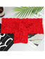 abordables Ropa interior masculina-Calzoncillos florales de encaje normal para hombre, ropa interior elástica, 1 pieza, bragas súper sexy para hombre, negro, rojo, m