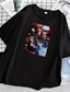 billige Casual T-shirts til mænd-Inspireret af Jujutsu Kaisen Cosplay Cosplay kostume T-shirt 100% Polyester Trykt mønster T恤衫 Til Dame / Herre