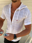 billige mænds fritidsskjorter-herreskjorte uden tryk lidt farvet kort mouw daily top hvid sort armygrøn orange rød