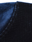 billige Pæne skjorter-Herre Skjorte Jakkesætsskjorter Ensfarvet Høj krave Afslappet Daglig Knap ned Langærmet Toppe Fløjl Afslappet Mode Åndbart Bekvem Sort Navyblå