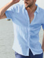 billige mænds fritidsskjorter-mænds skjorter sommer afslappet kjole skjorte korte ærmer skjorter toppe bluse tee