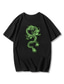 billige Casual T-shirts til mænd-Inspireret af Drage Cosplay Cosplay kostume T-shirt 100% Polyester Trykt mønster T恤衫 Til Dame / Herre