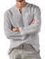 baratos camisas masculinas casuais-Camisa masculina simples cor sólida básica manga longa com decote em v casual daliy camisas de rua camisas de verão praia confortável