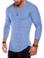 ieftine Tricouri casual pentru bărbați-Bărbați Tricou Vară Manșon Lung Dungi Alte imprimeuri Stil Nautic Casual Zilnic Îmbrăcăminte Îmbrăcăminte 1 buc Casual Epocă Muşchi Trifoi Albastru piscină Mov