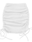 cheap Women&#039;s Skirts-Women&#039;s Skirt Bodycon Mini Polyester Pink Khaki Light Blue Gray Skirts Autumn / Fall Ruched Drawstring Elegant Sexy Date Vacation S M L