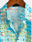 baratos Camisas havaianas-Homens Camisa Social Camisa havaiana Gráfico Havaiana Aloha Tribal Detalhes Colarinho Clássico Amarelo Vermelho Azul Claro Diário Praia Manga Curta Roupa Básico Boho Designer