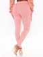 voordelige Damesleggings-Dames Yoga Leggings Elastische taille Volledige lengte Broek Weekend Yoga Rekbaar Effen Comfort Ademend Hoge taille Zwart Paars Blozend Roze Wijn Grijs L XL XXL
