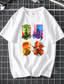 رخيصةأون قمصان رجالية عادية-مستوحاة من قاتل الشياطين الكوسبلاي زي تأثيري تي شيرت 100 ٪ بوليستر طباعة T-skjorte من أجل نسائي / رجالي