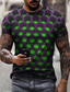 Χαμηλού Κόστους Ανδρικά 3D T-shirts-Ανδρικά Μπλουζάκι Κοντομάνικα Υψηλής Ποιότητας Βίντατζ Κομψό στυλ street Καλοκαίρι Κοντομάνικο Πράσινο του τριφυλλιού Λευκό Βυσσινί Πράσινο Ανοικτό Ροζ Σκούρο μωβ Γραφική 3D Εκτύπωση Στάμπα / Causal