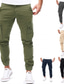 cheap Joggers-Men&#039;s Joggers Cargo Pants Pants Drawstring Elastic Waist Sporty Casual / Sporty Sports Weekend Micro-elastic Cotton Breathable Soft Solid Color ArmyGreen Black Khaki M L XL