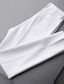 tanie Chinosy-Męskie Codzienny Chino Garnitury Prosta Spodnie Do kostek Spodnie Biznes Codzienny Średnio elastyczny Jednokolorowe Oddychający Średni Talia Biały Czarny Khaki Beżowy 29 30 31 32 33