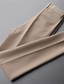 cheap Chinos-Men&#039;s Casual Chino Dress Pants Straight Pants Ankle-Length Pants Business Casual Micro-elastic Solid Color Breathable Mid Waist White Black Khaki Beige 29 30 31 32 33