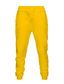 billige Joggebukser-enkle joggebukser for menn bukser løse bukser bokstav i full lengde patchwork blå lilla gul fuchsia grå / snøring