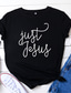 olcso Női pólók-női jézus grafikus pólók női ruhák fekete xx-nagy