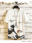 abordables Camisetas gráficas de hombre-Inspirado por Cosplay Cosplay Traje de cosplay T-Shirt Mezcla de Poliéster y Algodón Estampado Camiseta Para Mujer / Hombre