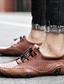 Недорогие Мужские кроссовки-Муж. Обувь Кеды Рабочая обувь На каждый день Комфорт Дышащий Однотонный Кожа Весна Лето