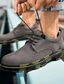 baratos Sapatos Desportivos para Homem-Homens Tênis Diário Sintéticos Preto Cinzento Outono Primavera