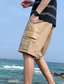 cheap Cargo Shorts-Men&#039;s Shorts Cargo Shorts Shorts Cargo Pattern Mid Waist Black Army Green Khaki M L XL