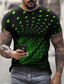 Χαμηλού Κόστους Ανδρικά 3D T-shirts-Ανδρικά Μπλουζάκι Κοντομάνικα Κομψό στυλ street Υψηλής Ποιότητας Πανκ &amp; Γκόθικ Καλοκαίρι Κοντομάνικο Μαύρο Πράσινο Θαλασσί Βυσσινί Κίτρινο Ρουμπίνι Γραφική 3D Εκτύπωση Στάμπα Μεγάλα Μεγέθη
