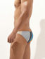 cheap Men&#039;s Underwear-Men&#039;s Basic Rainbow Basic Panties Briefs Underwear Micro-elastic Low Waist 1 PC Blue M